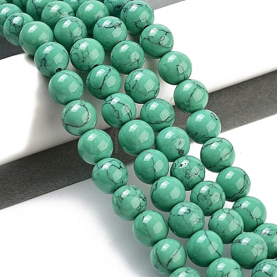 Synthetic Turquoise Beads Strands TURQ-H038-8mm-XXS11-1