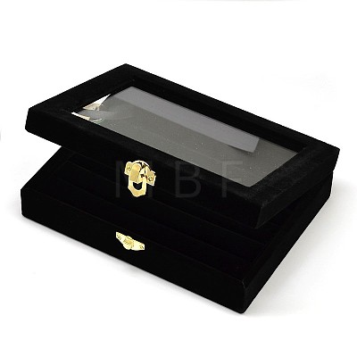 Wooden Rectangle Ring Boxes OBOX-L001-06A-1