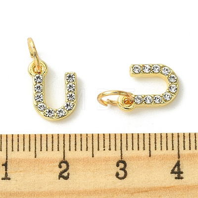 Rack Plating Alloy Rhinestone Pendants PALLOY-S187-01U-1