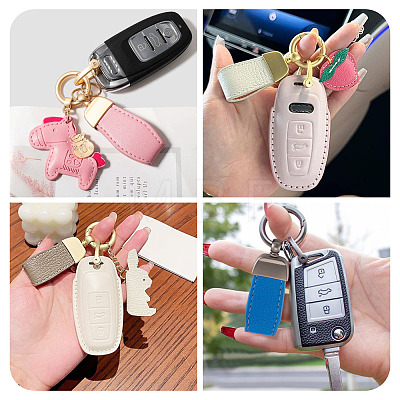 PU Leather Keychains KEYC-TADJ0009-03B-01-1