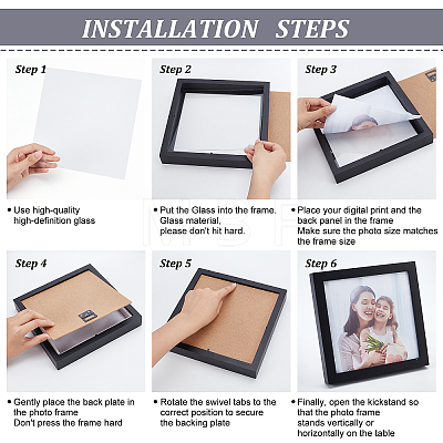 Wood Picture Frame DIY-WH0162-59B-1