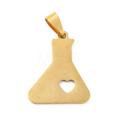 201 Stainless Steel Pendants STAS-D190-07G-1