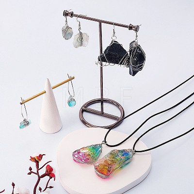 DIY Rough Raw Stone Beads Earring Making Kit DIY-SZ0007-71-1