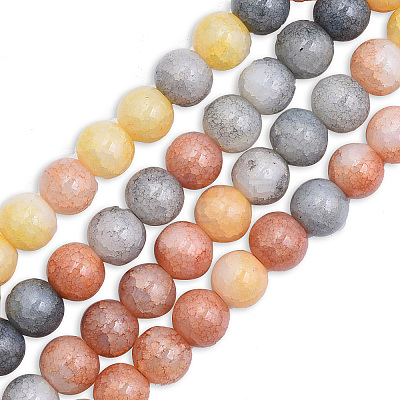 Crackle Glass Beads Strands GLAA-N046-004A-M-1
