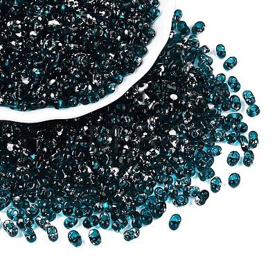 Picasso Spray Painted Glass Seed Beads SEED-T006-04-11-1