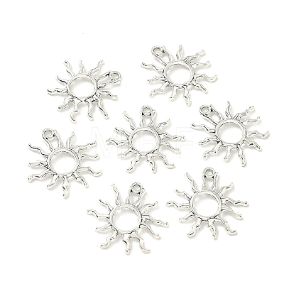 Tibetan Style Alloy Sun Pendants X-TIBEP-M020-09AS-1