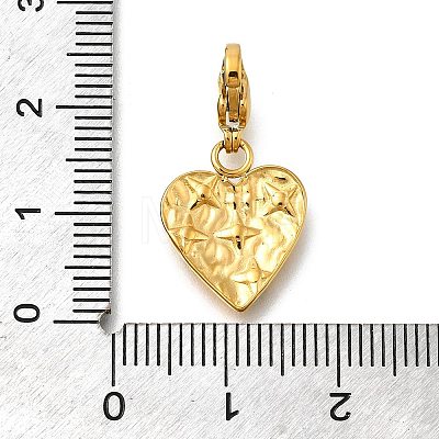 Heart 304 Stainless Steel Rhinestones Pendant Decorations STAS-R159-50G-05-1