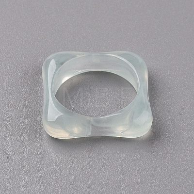 Imitation Jelly Style Resin Finger Rings RJEW-S046-001-C02-1