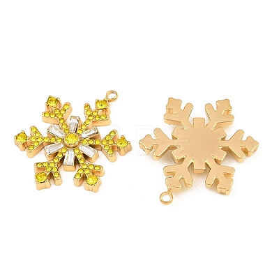 304 Stainless Steel Rhinestone Pendants RB-CBADC81-14G-01-1
