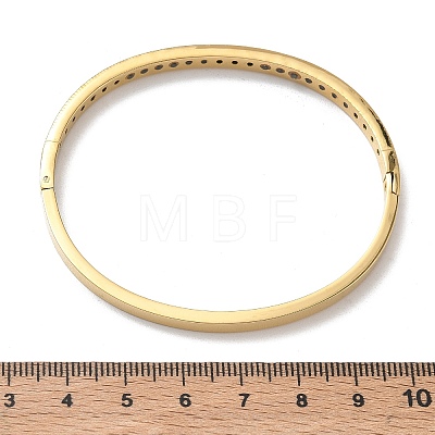 304 Stainless Steel & Rhinestone Hinged Bangles for Women BJEW-Z178-09G-1