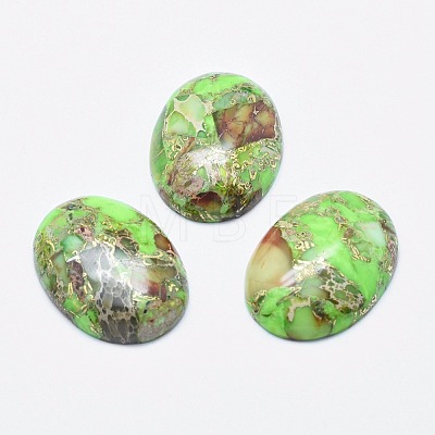 Regalite/Imperial Jasper/Sea Sediment Jasper Cabochons X-G-E464-42C-1