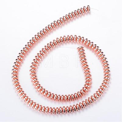 Electroplate Non-magnetic Synthetic Hematite Bead Strands G-Q465-19RG-1