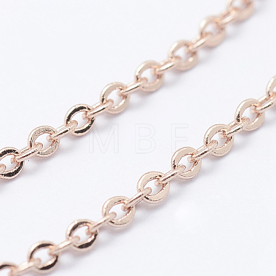 Brass Cable Chains X-CHC-K004-02RG-1