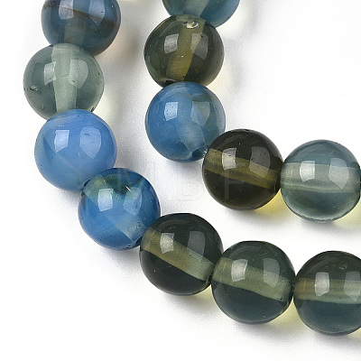 Glass Round Beads Strands GLAA-M044-01N-1