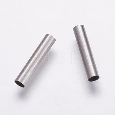 Tarnish Resistant 304 Stainless Steel Tube Beads STAS-P161-02-15mm-1