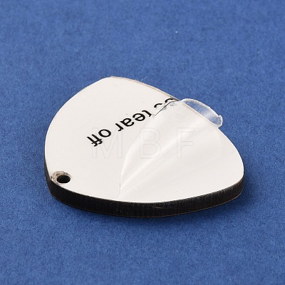 Density Board Blank Heat Transfer Earring Pendants WOOD-TAC0010-20-1