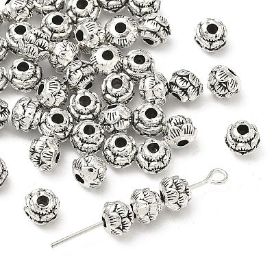 Tibetan Style Alloy Flower Spacer Beads X-TIBEB-O004-74-1