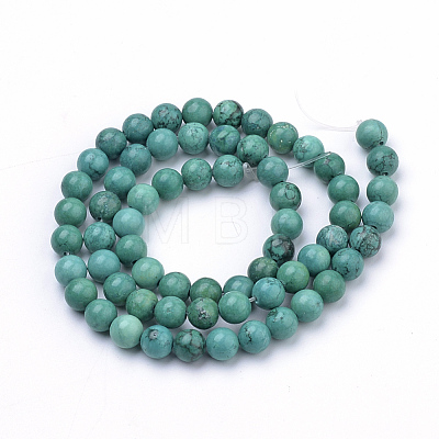 Synthetic Turquoise Beads Strands X-G-Q953-01-10mm-1