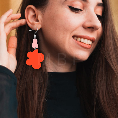 2Pcs 2 Style PET Plastic Earring Handwork Template DIY-WH0571-003-1