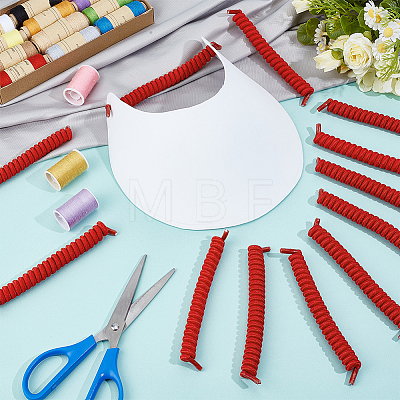 Polyester with Latex Silk Replacement Visor Curl Cord DIY-WH0888-579B-1