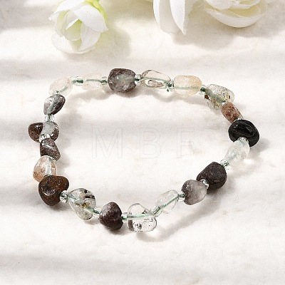 Natural Lodolite Quartz Beads Bracelets GG-CBA05D5-02A-09-1