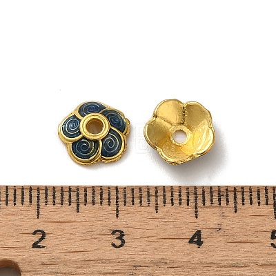 Alloy Enamel Beads Caps FIND-G074-02L-1