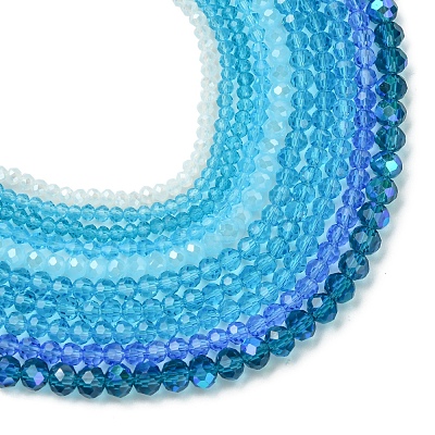 Electroplate Glass Beads Strands EGLA-FS0001-42A-1