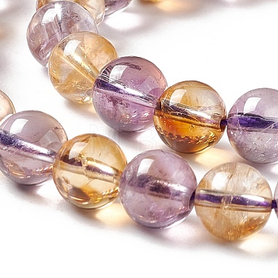 Natural Amethyst and Natural Citrine Beads Strands G-E044-01-1