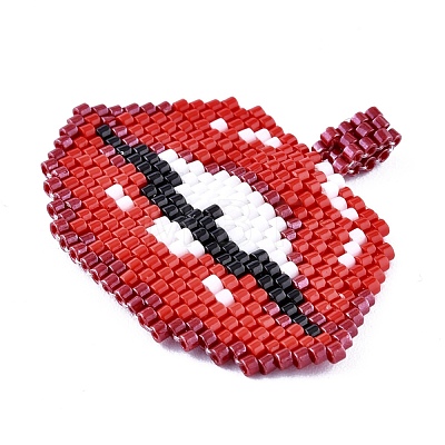 Handmade Seed Beads Pendants SEED-I012-55-1