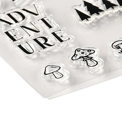 TPR Words Transparent Stamps DIY-G034-01C-1