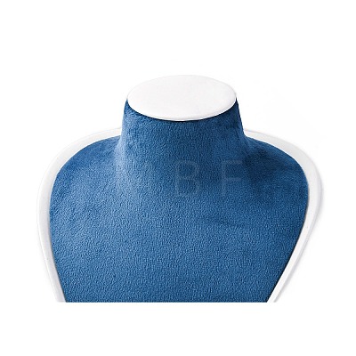 Bust Shaped PU Leather Jewelry Display Stands for Necklaces AJEW-A068-03A-1