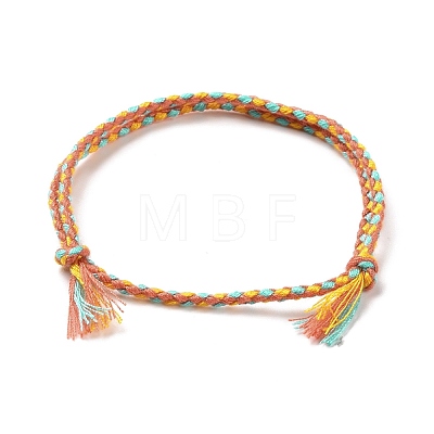 Polyester Braided Adjustable Cord Bracelet BJEW-A099-03-1