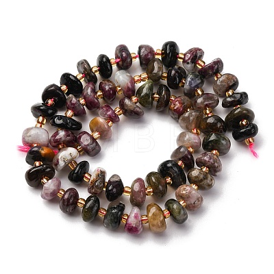 Natural Tourmaline Beads Strands G-RM250109-A4-1