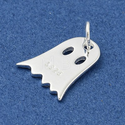 925 Sterling Silver Halloween Ghost Charms STER-NH0001-75S-1