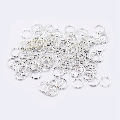 925 Sterling Silver Saw Cut Open Jump Rings STER-F036-02S-0.5x5mm-1