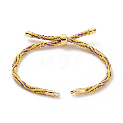 Nylon Cord Silder Bracelets MAK-C003-03G-04-1