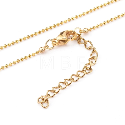 Brass Initial Pendant Necklaces NJEW-JN03330-02-1