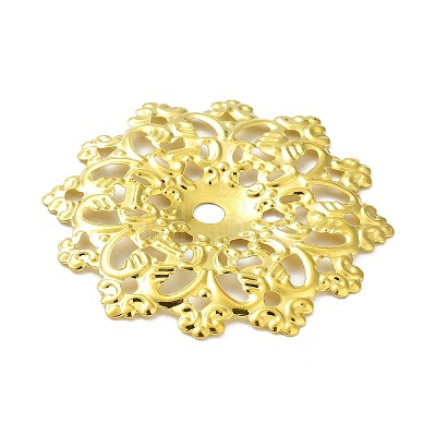 Rack Plating Iron Connector Charms IFIN-Q134-07G-1