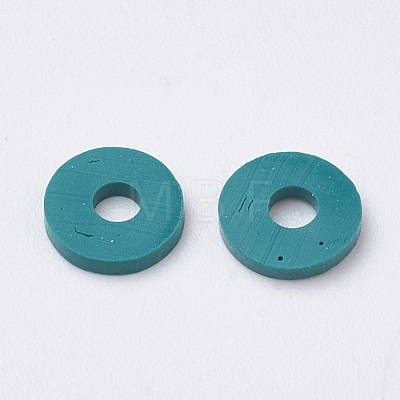 Handmade Polymer Clay Beads X-CLAY-R067-4.0mm-07-1