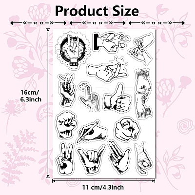 Custom PVC Plastic Clear Stamps DIY-WH0439-0034-1