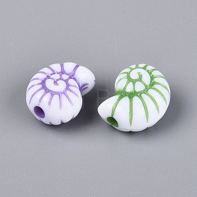 Opaque Acrylic Beads SACR-T017-84M-1