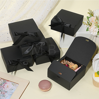 Folding Paper Gift Boxes with Ribbon CON-WH20001-11A-02-1