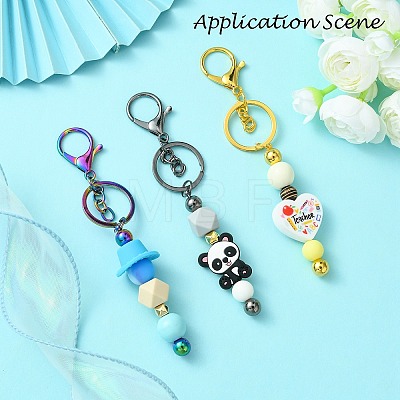 Alloy Bar Beadable Keychain for Jewelry Making DIY Crafts X-KEYC-A011-01B-1