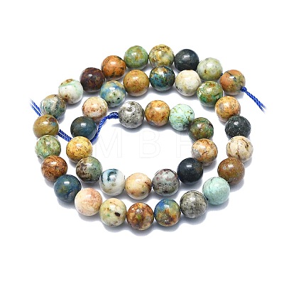 Natural Chrysocolla and Lapis Lazuli Beads Strands G-F715-105C-1