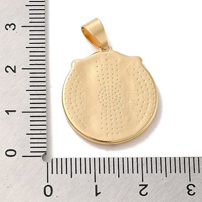 Real 18K Gold Plated Zodiac Theme Brass Pendants KK-M273-04E-G-1