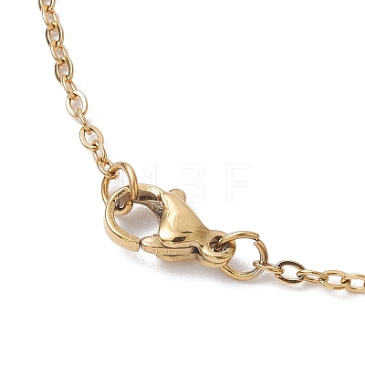 5Pcs 5 Colors 304 Stainless Steel Cable Chain Necklaces NJEW-JN04769-1