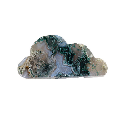 Natural Moss Agate Display Decorations G-PW0004-05-1