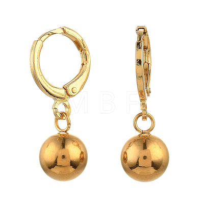 Brass Huggie Hoop Earring EJEW-JE04212-01-1