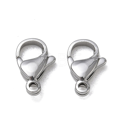 304 Stainless Steel Lobster Claw Clasps SA-CBAF1D5-25P-C-1