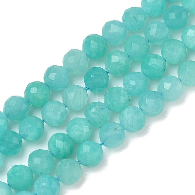 Natural Amazonite Beads Strands G-B168-A13-5mm-1